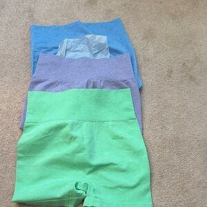 Set of Colorful High-Waisted Shorts